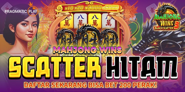 Scatter Hitam Spin Mulai 200 Perak